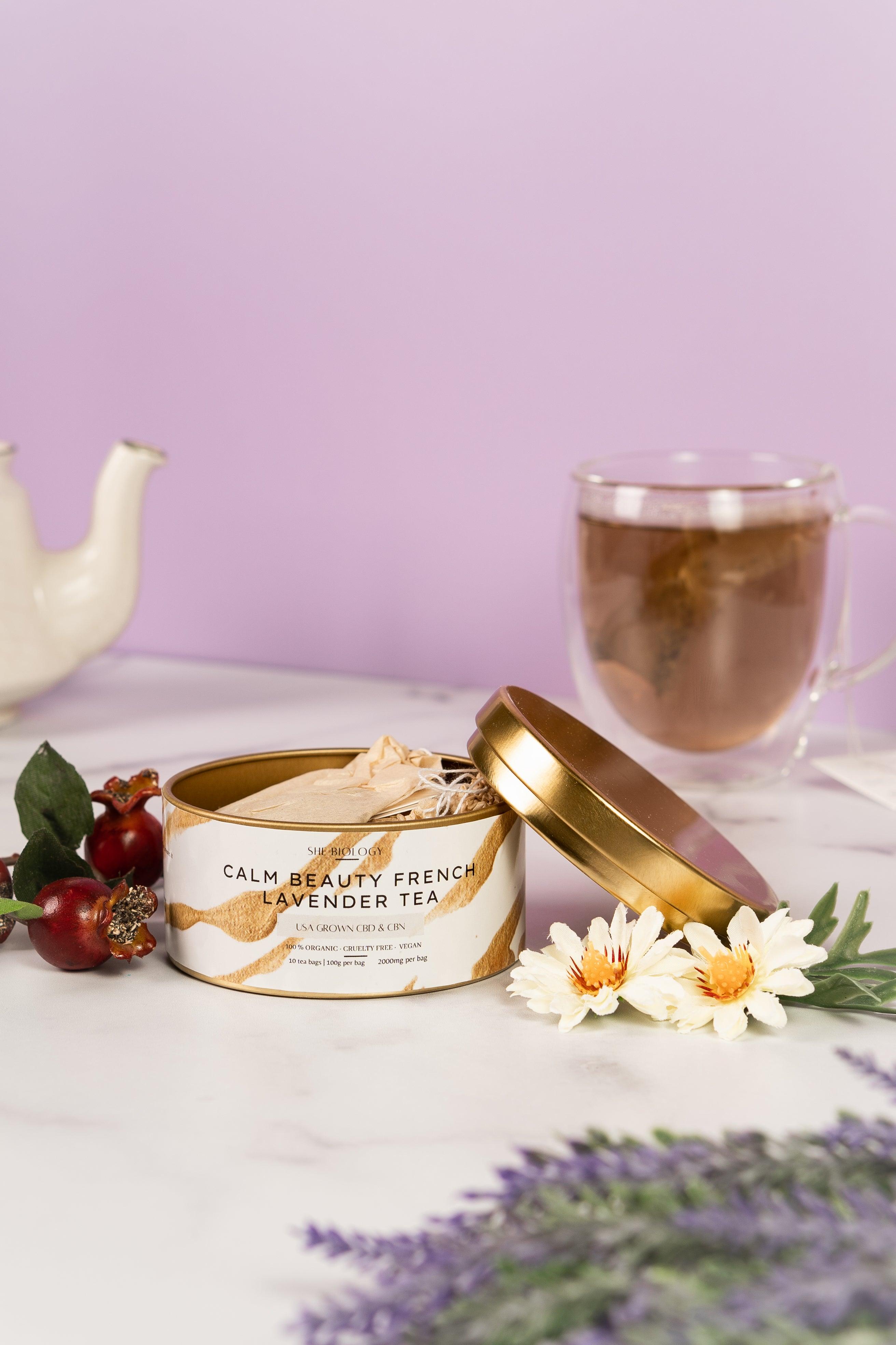 Calm Beauty French Lavender Tea - She Biology Skincare